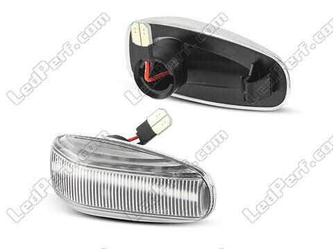 Side view of the sequential LED turn signals for Mercedes E-Class (W210) 1999 - 2002 - Transparent Version