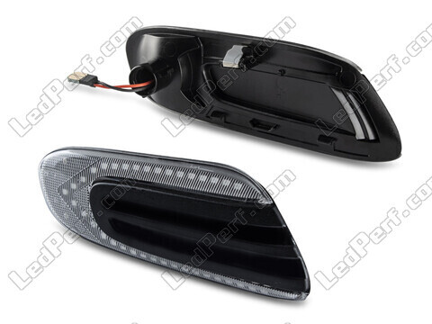 Side view of the sequential LED turn signals for Mini Cooper IV (F55 / F56) - Transparent Version
