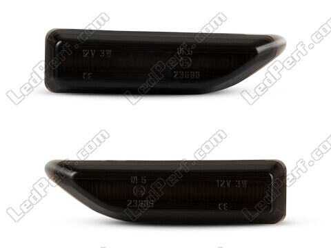 Front view of the dynamic LED side indicators for Mini Countryman II (F60) - Smoked Black Color