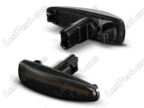 Side view of the dynamic LED side indicators for Mitsubishi Lancer X - Smoked Black Version