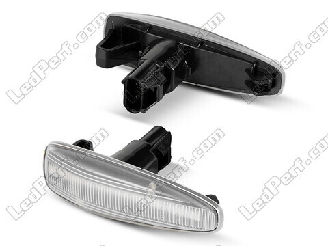 Side view of the sequential LED turn signals for Mitsubishi Lancer X - Transparent Version