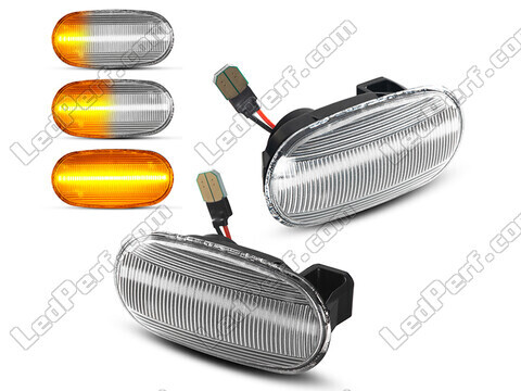 Sequential LED Turn Signals for Mitsubishi Pajero III - Clear Version