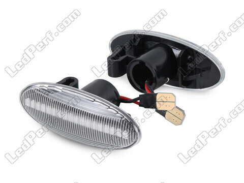 Side view of the sequential LED turn signals for Nissan Qashqai I (2010 - 2013) - Transparent Version