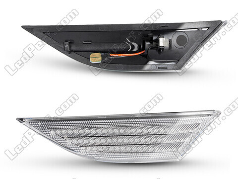 Connectors of the sequential LED turn signals for Porsche Cayman (981) - transparent version