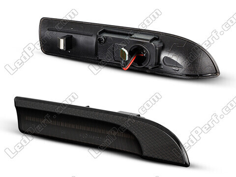 Side view of the dynamic LED side indicators for Porsche Panamera - Smoked Black Version