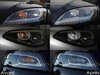 Front indicators LED for Toyota Proace City before and after