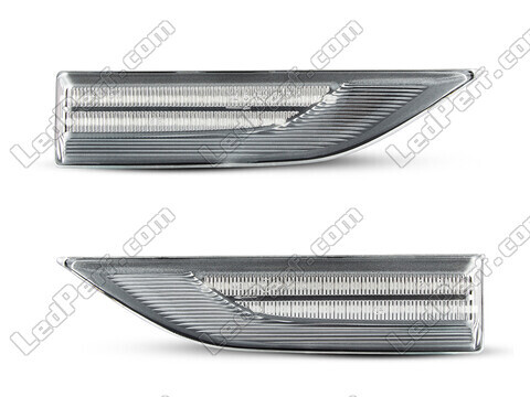 Front view of the sequential LED turn signals for Volkswagen Multivan / Transporter T6 - Transparent Color