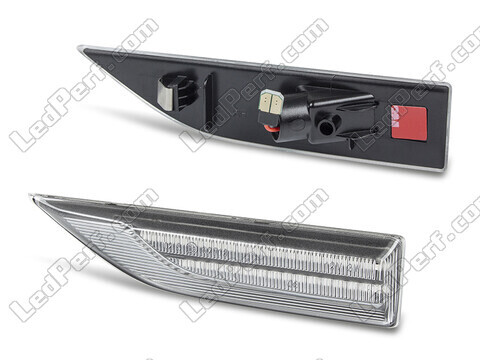 Side view of the sequential LED turn signals for Volkswagen Multivan / Transporter T6 - Transparent Version