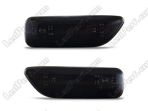 Front view of the dynamic LED side indicators for Volvo S60 D5 - Smoked Black Color