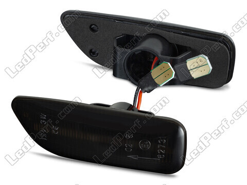 Side view of the dynamic LED side indicators for Volvo S80 - Smoked Black Version