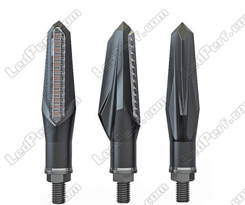Sequential LED indicators for CFMOTO MT 800 (2022 - 2023) from different viewing angles.