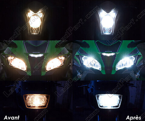 LED dipped beam and main-beam headlights LED for CFMOTO NK 650 (2013 - 2015)
