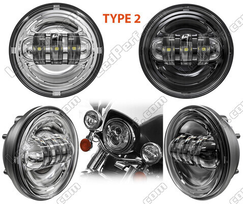 LED Optics for Additional Driving Lights of Harley-Davidson Electra Glide Standard 1584