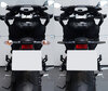 Comparative before and after installation Dynamic LED turn signals + brake lights for Harley-Davidson Street Glide 1745