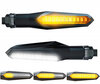2-in-1 dynamic LED turn signals with integrated Daytime Running Light for Honda Integra 700 750
