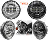 LED Optics for Additional Driving Lights of Indian Motorcycle Chief roadmaster / deluxe / vintage 1442 (1999 - 2003)