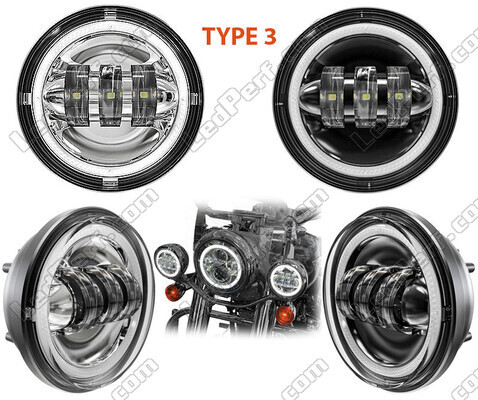 LED Optics for Additional Driving Lights of Indian Motorcycle Chieftain classic / springfield / deluxe / elite / limited  1811 (2014 - 2019)