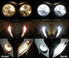 xenon white sidelight bulbs LED for Indian Motorcycle Scout 1133 (2015 - 2023) before and after