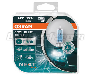 Pair of Osram H7 Cool blue Intense Next Gen LED Effect 5000K Bulbs