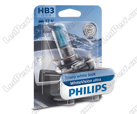 1x Philips WhiteVision ULTRA +60% 60W HB3 Bulb - 9005WVUB1