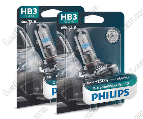 Pack of 2 Philips X-tremeVision PRO150 HB3 Bulbs - 9005XVPB1