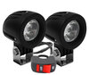 Additional LED headlights for motorcycle Harley-Davidson Street Rod 1130 - Long range