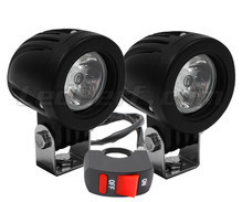 Additional LED headlights for motorcycle Ducati Hypermotard 821 - Long range
