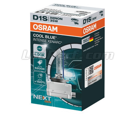 D1S OSRAM Cool Blue Intense Xenarc Next Gen 35W 6200K Xenon HID Bulbs (Pair)