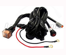 Power wire harness with relay for LED bar and headlight - 1 DT connector - Fixed switch