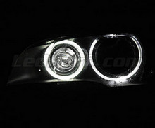 H8 angel eyes pack with white (pure) 6000K LEDs for BMW X6 (E71 E72) - Standard