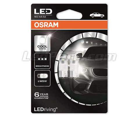 OSRAM LEDriving® SL, ≜ W5W, White 6000K, LED signal lamps, Off-road only,  non ECE, Double Blister