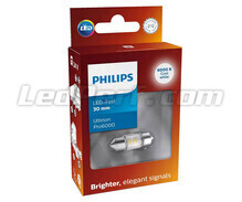 LED festoon bulb C3W 30mm Philips Ultinon Pro6000 Cold White 6000K - 24844CU60X1 - 24V