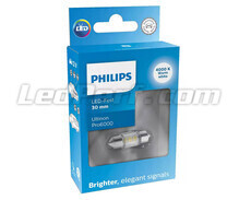 LED festoon bulb C3W 30mm Philips Ultinon Pro6000 Warm White 4000K - 11860WU60X1 - 12V